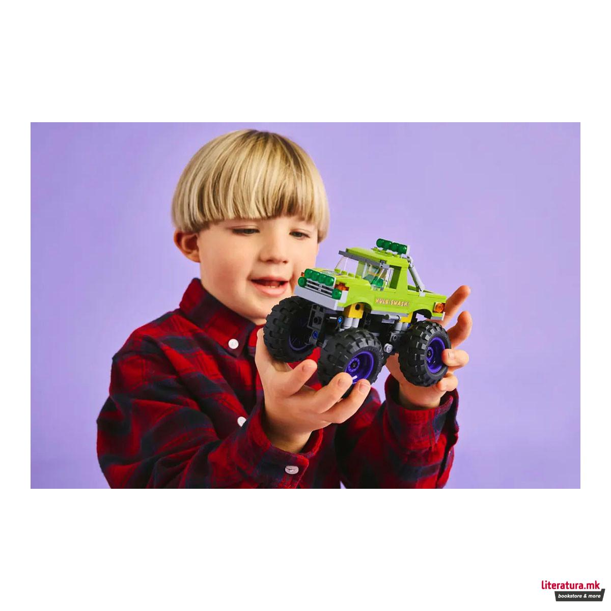 LEGO коцки, Marvel, The Hulk Truck vs. Thanos 