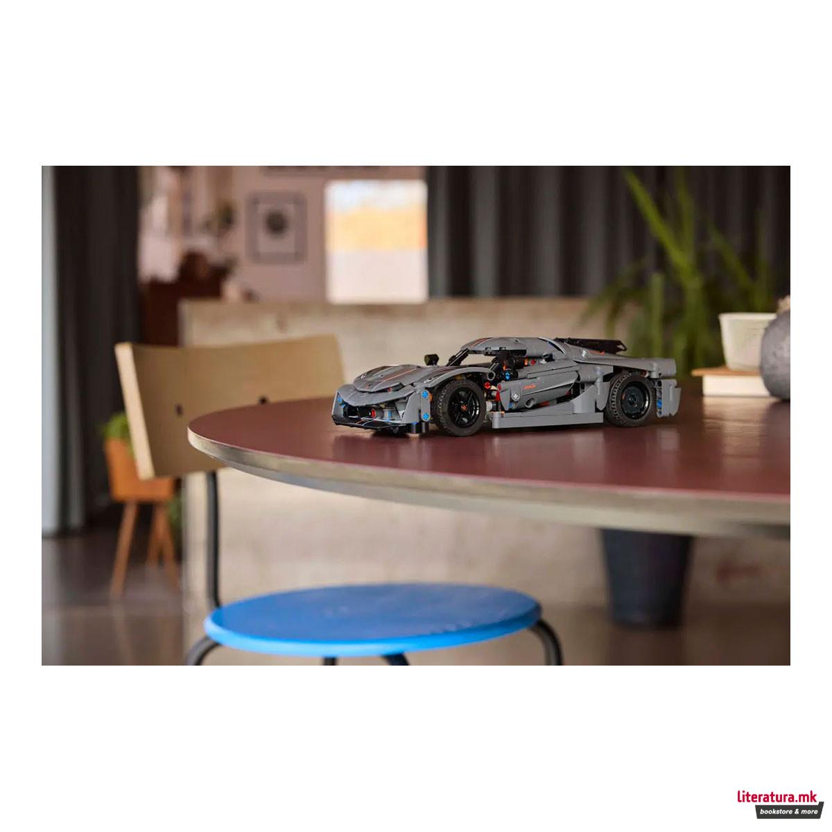 LEGO коцки, Technic, Koenigsegg Jesko Absolut Grey Hypercar 