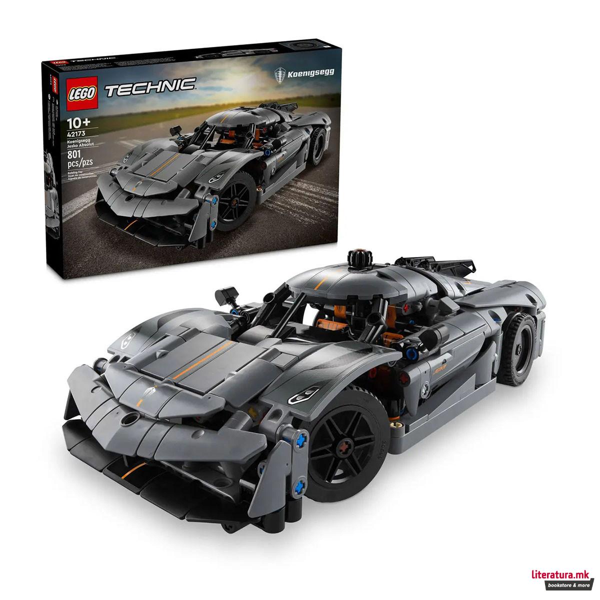 LEGO коцки, Technic, Koenigsegg Jesko Absolut Grey Hypercar 
