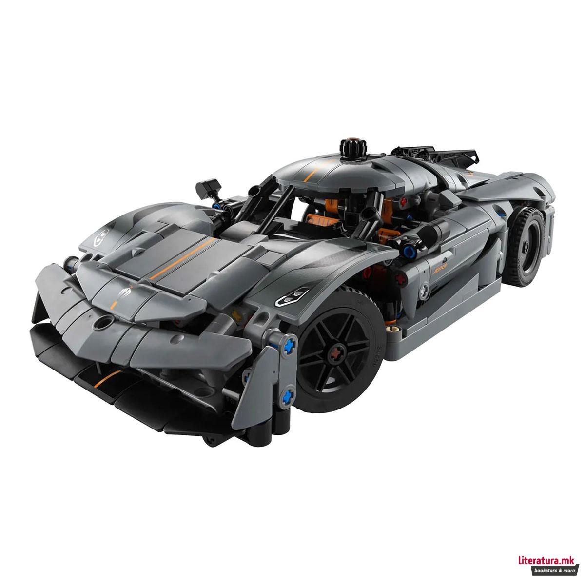 LEGO коцки, Technic, Koenigsegg Jesko Absolut Grey Hypercar 