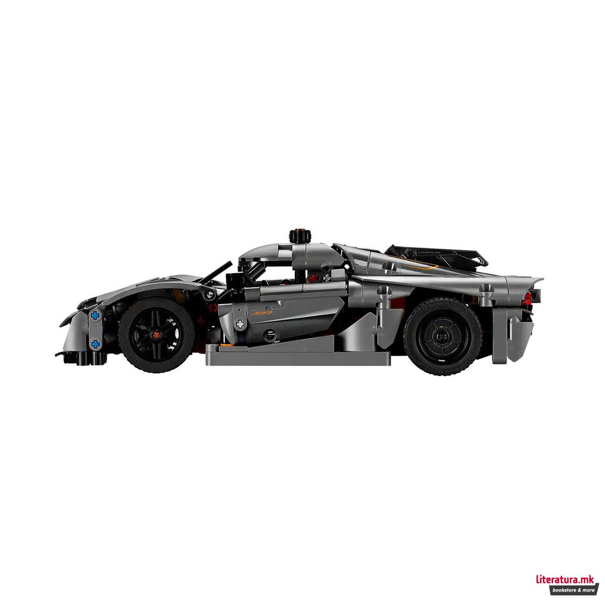 LEGO коцки, Technic, Koenigsegg Jesko Absolut Grey Hypercar 