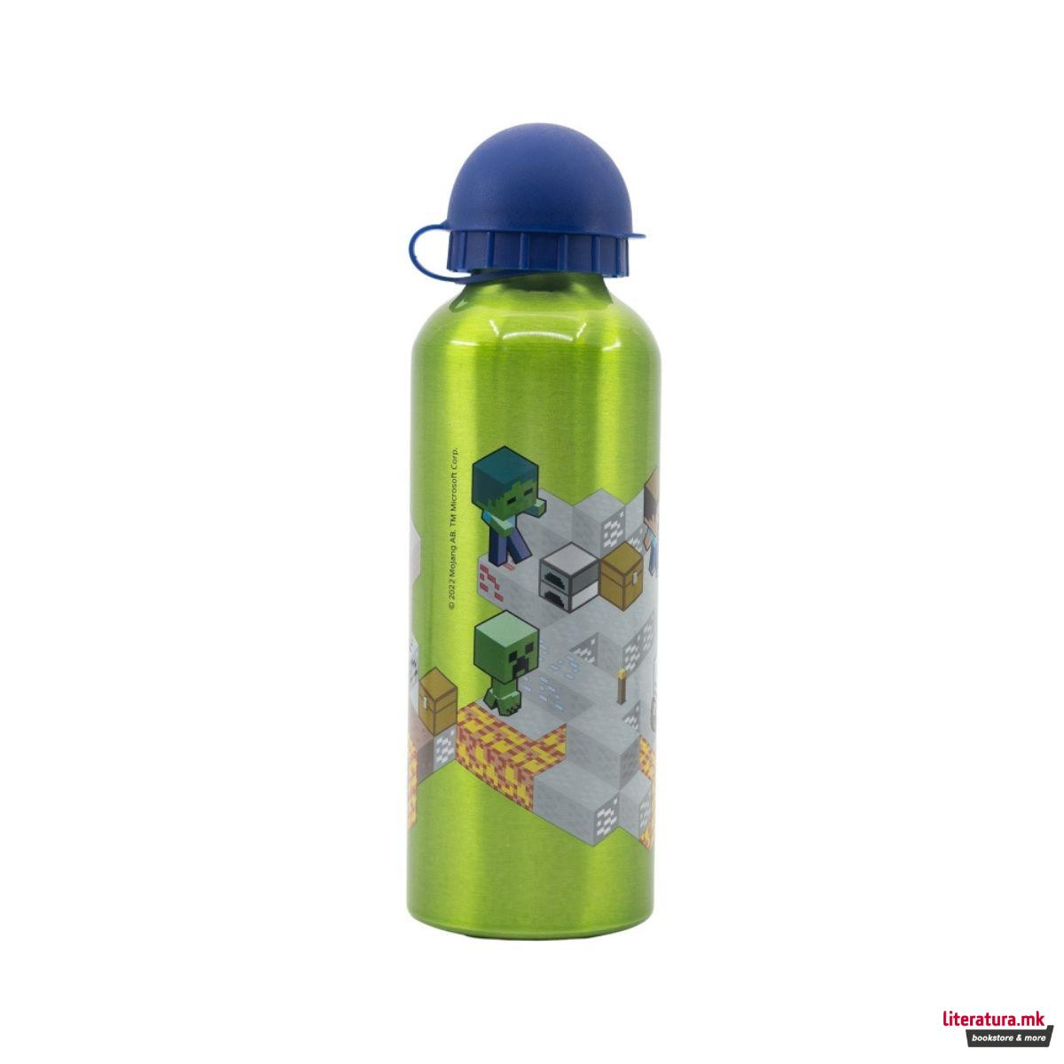 Детско алуминиумско шише, Minecraft, 530 ml 