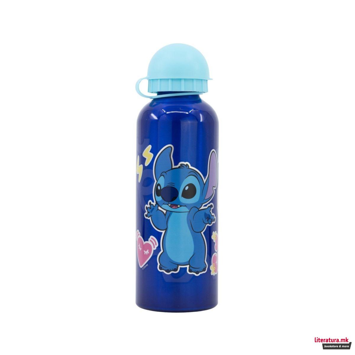 Детско алуминиумско шише, Stitch, 530 ml 