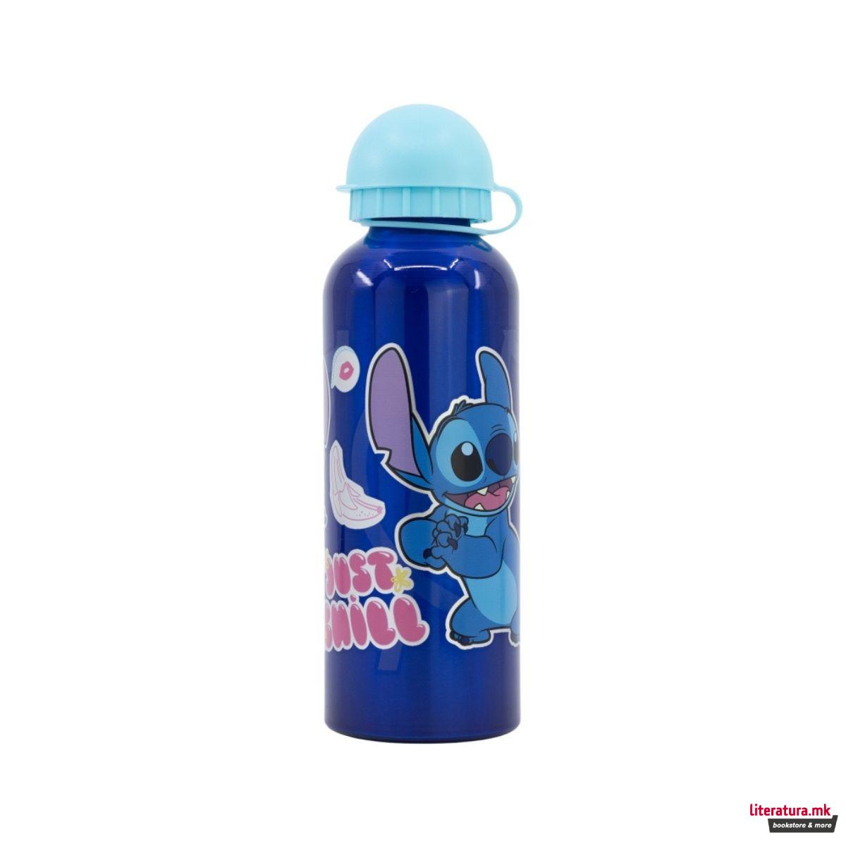 Детско алуминиумско шише, Stitch, 530 ml 