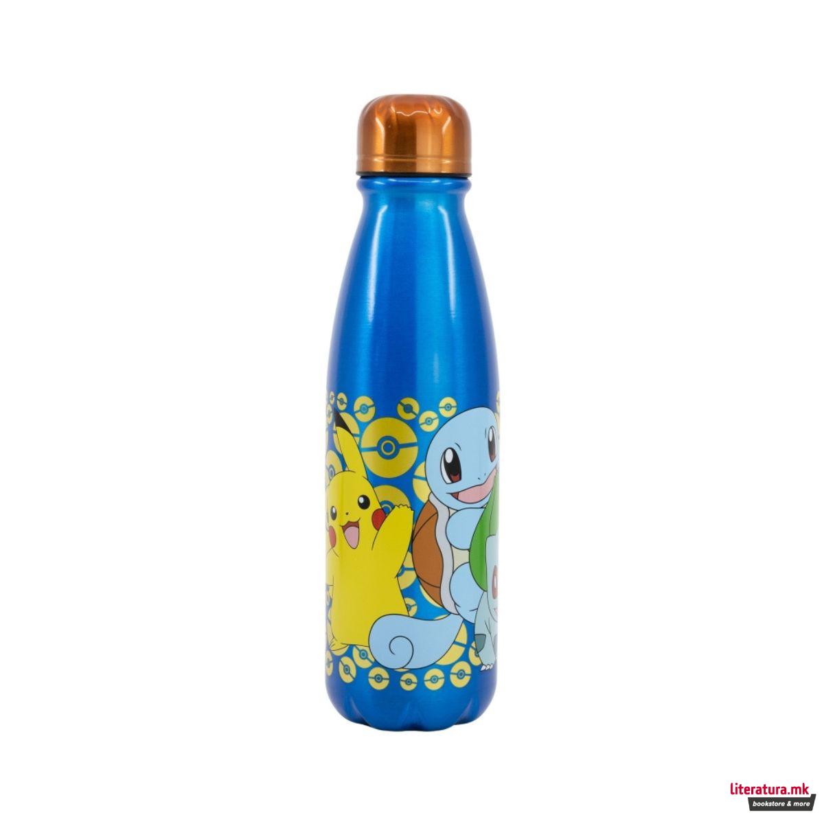Детско алуминиумско шише, Pokemon, 600 ml 