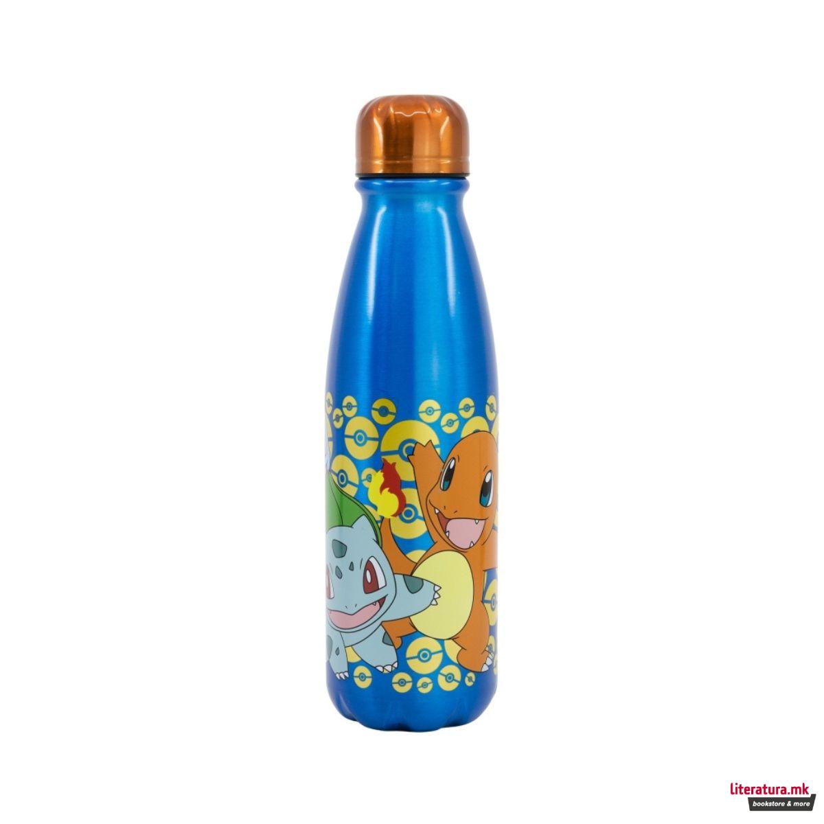 Детско алуминиумско шише, Pokemon, 600 ml 