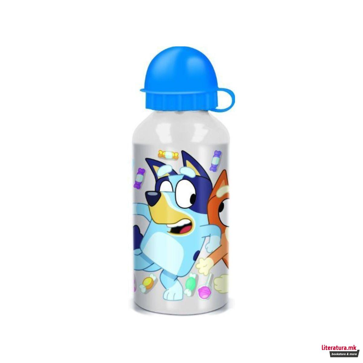 Детско алуминиумско шише, Bluey, 400 ml 