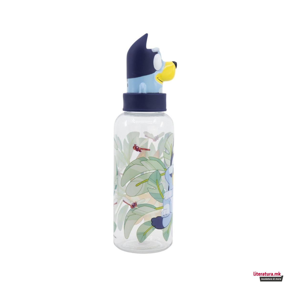Детско шише со 3Д фигура, Bluey, 560 ml 