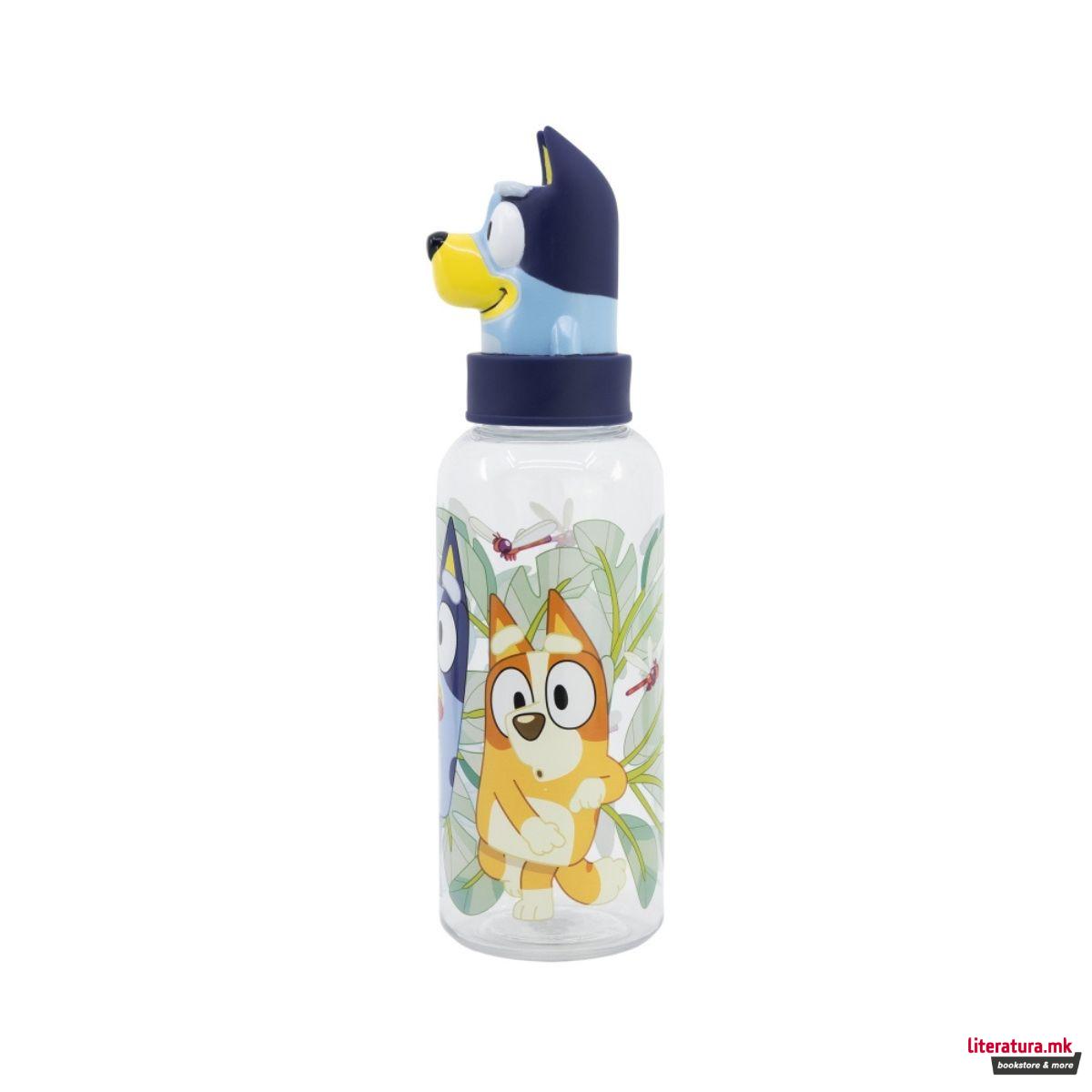 Детско шише со 3Д фигура, Bluey, 560 ml 