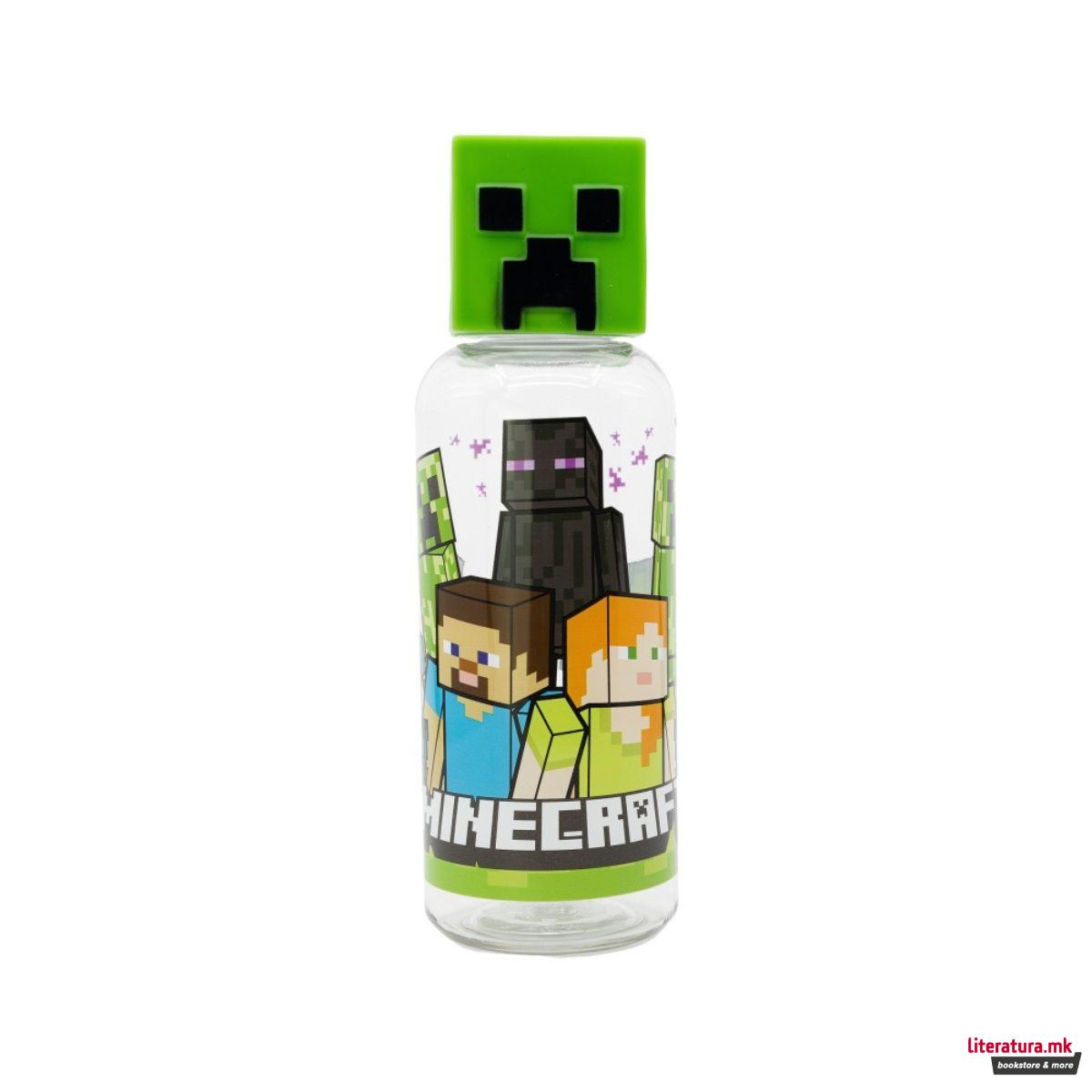 Детско шише со 3Д фигура, Minecraft, 560 ml 