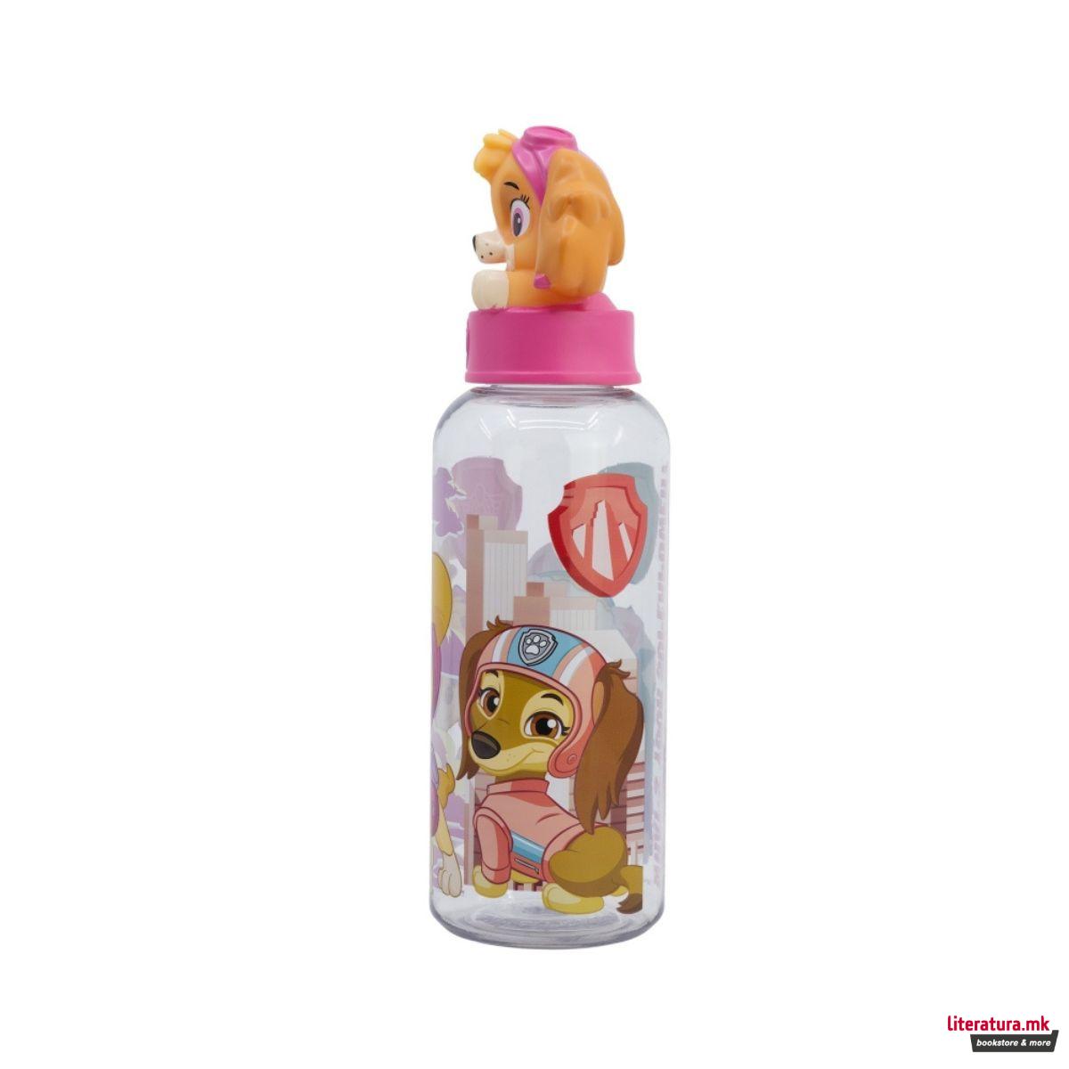 Детско шише со 3Д фигура, Paw Patrol - Skye, 560 ml 