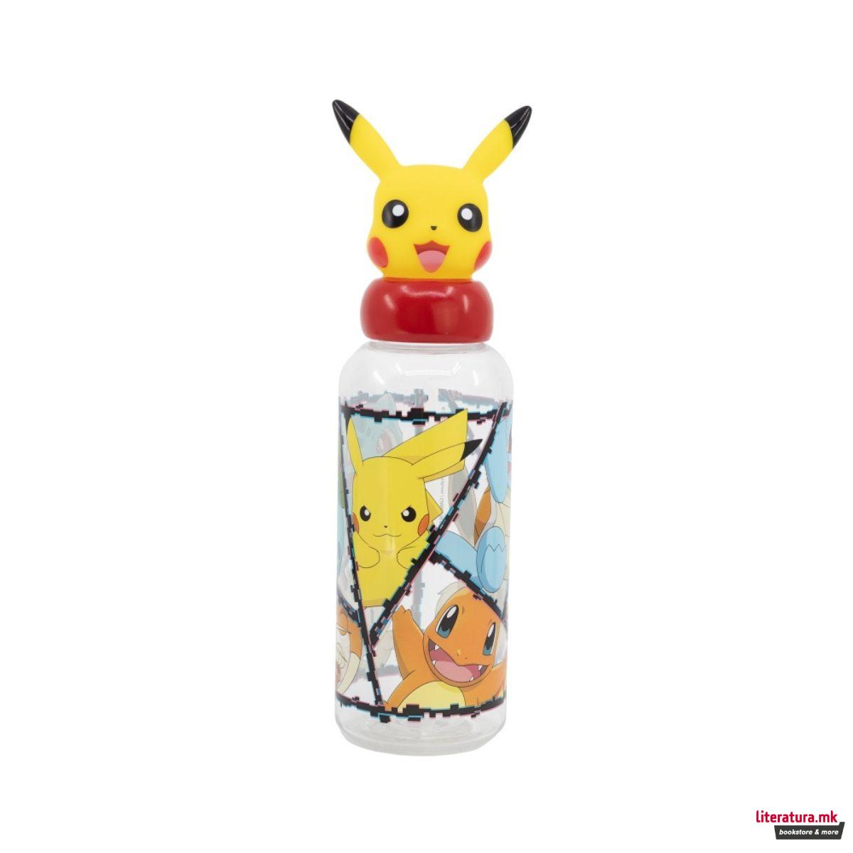Детско шише со 3Д фигура, Pokemon - Pikachu, 560 ml