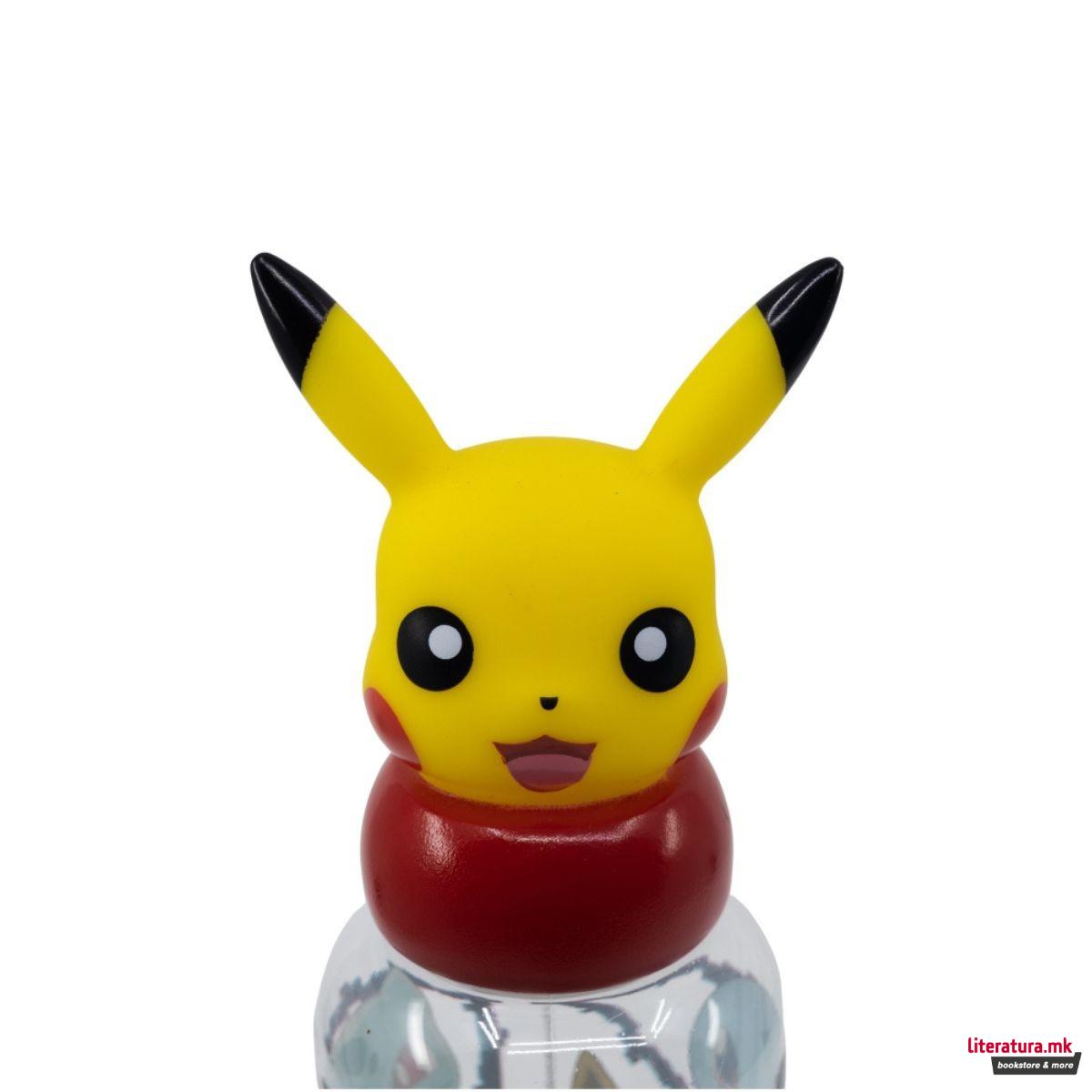 Детско шише со 3Д фигура, Pokemon - Pikachu, 560 ml