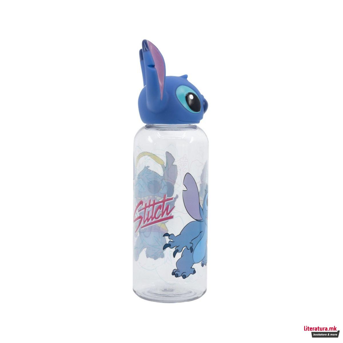 Детско шише со 3Д фигура, Stitch, 560 ml 