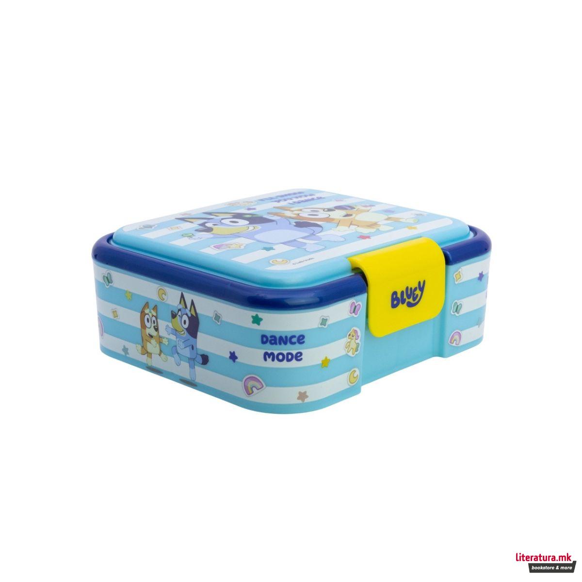 Кутија за ужинка со 3 внатрешни прегради, Bluey 