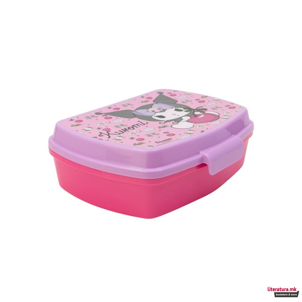 Кутија за ужинка со една преграда, Kuromi 