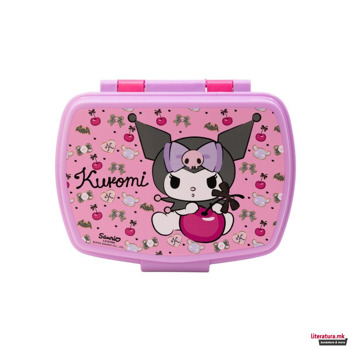 Кутија за ужинка со една преграда, Kuromi 