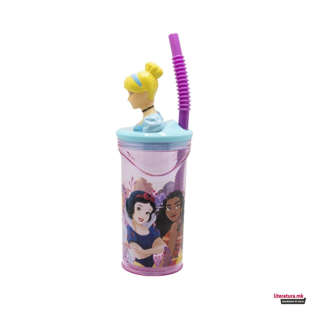 Детска чаша со сламка, Pokemon - Disney Princess - Cinderella, 360 ml 