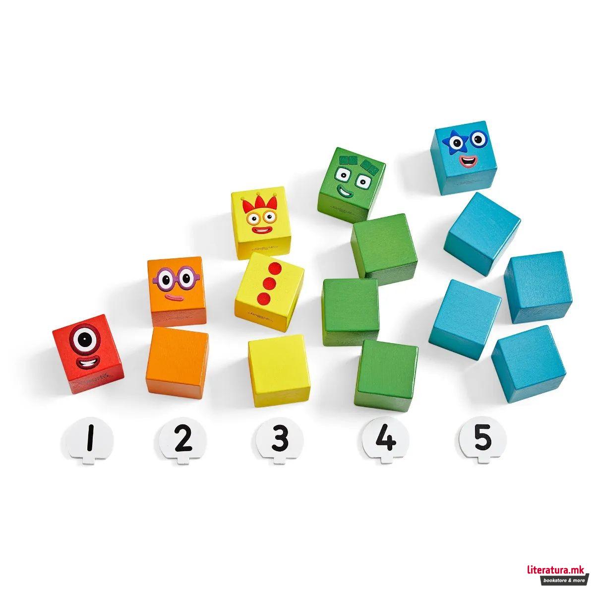 Дрвени едукативни коцки, Numberblocks® One to Five 
