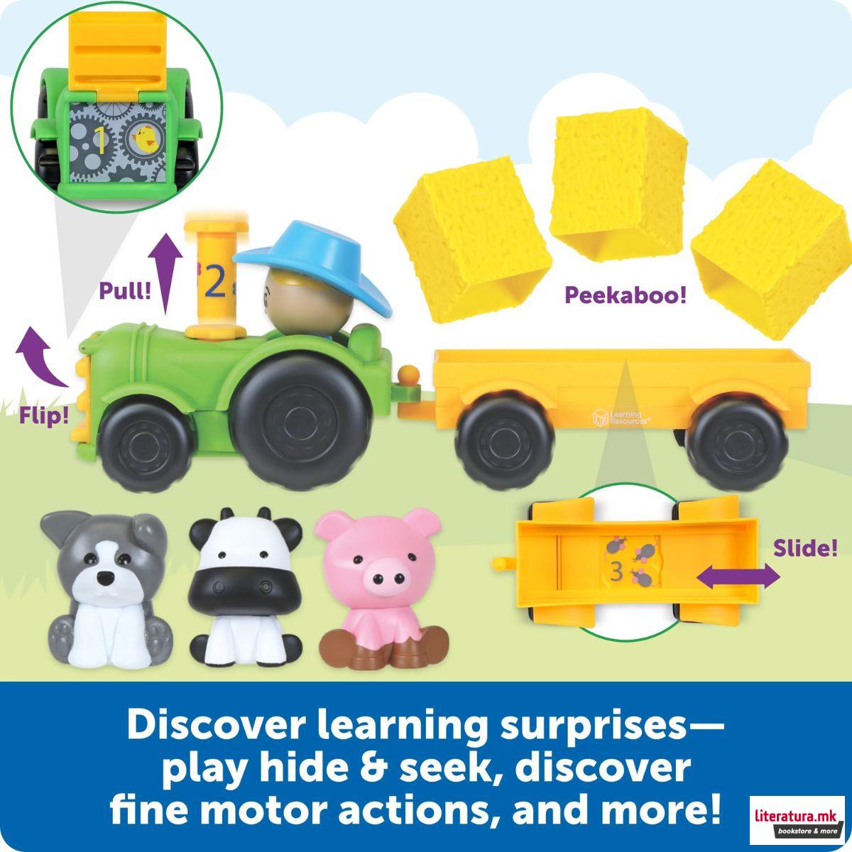 Едукативен сет за игра, Peeksville™ Haul & Seek Tractor™ 
