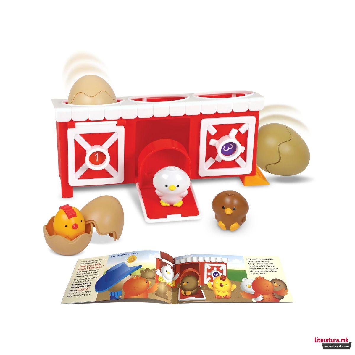 Едукативен сет за игра, Peeksville™ Hide & Cheep Chicken Coop™ 