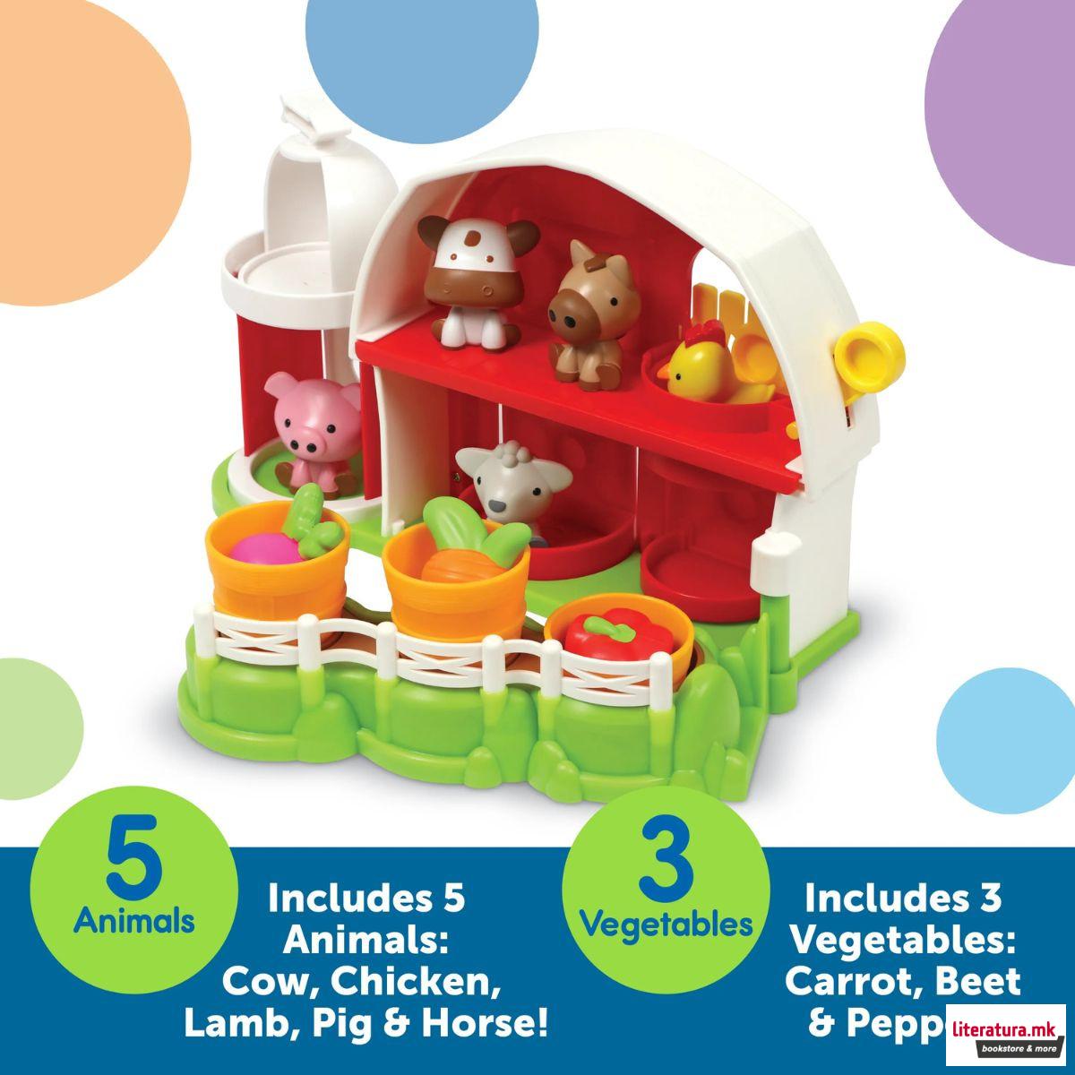 Едукативен сет за игра, Peeksville™ Learning Barnyard Playset 