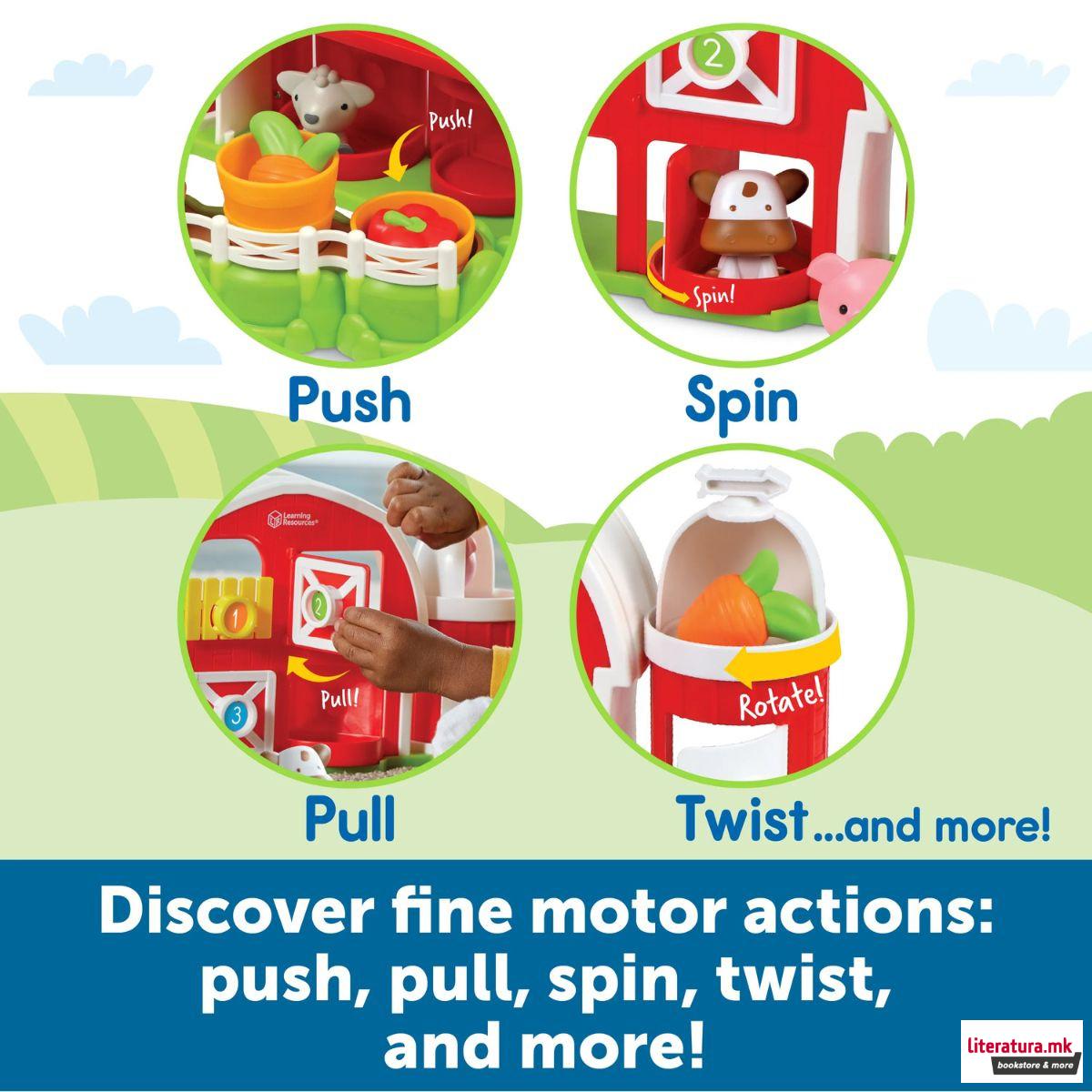 Едукативен сет за игра, Peeksville™ Learning Barnyard Playset 