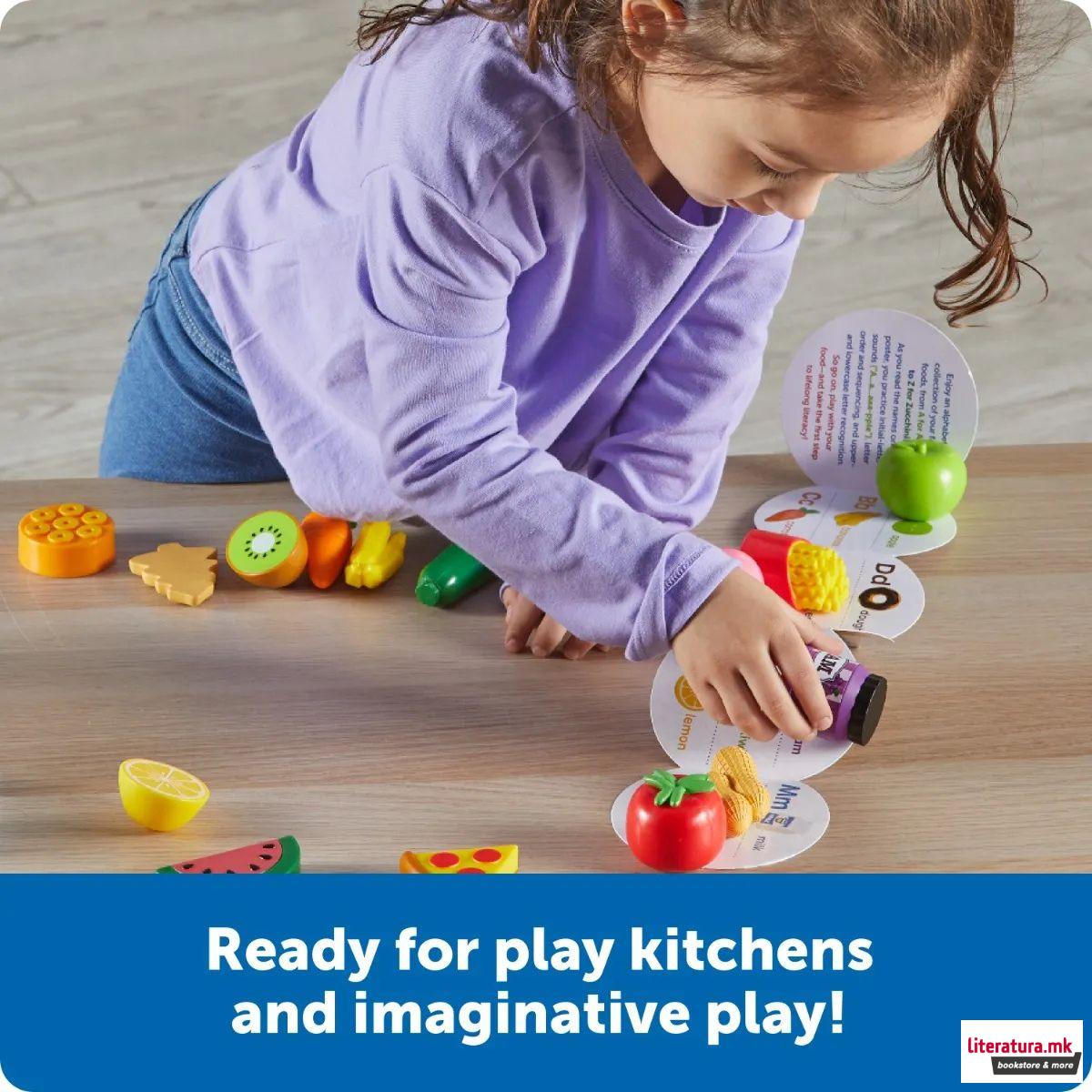 Едукативен сет за игра, A to Z Mini Foods 