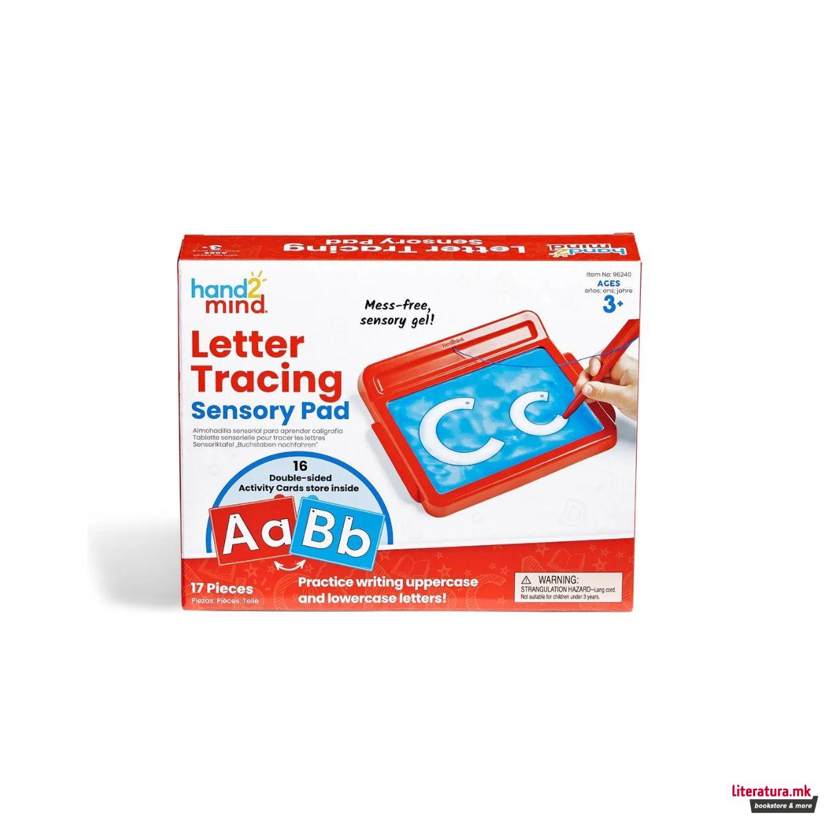 Пиши-бриши таблет за учење букви, Letter Tracing Sensory Pad 