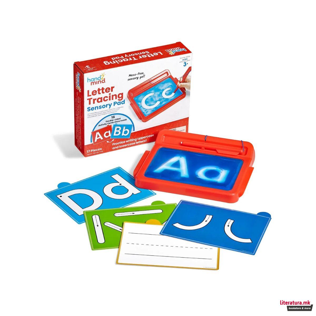 Пиши-бриши таблет за учење букви, Letter Tracing Sensory Pad 