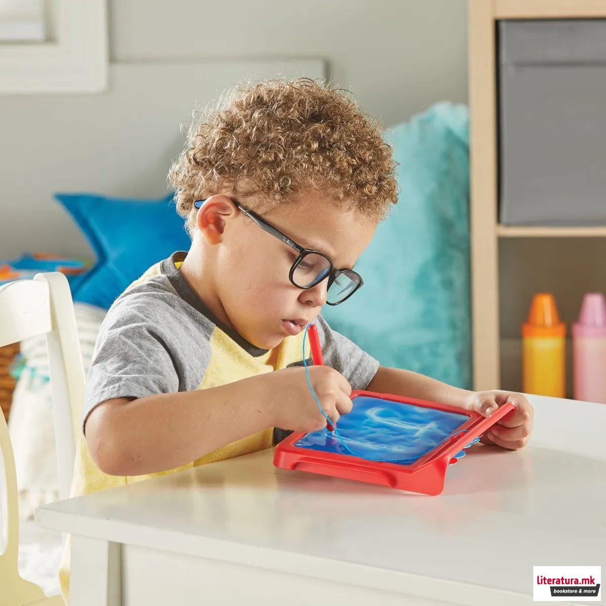 Пиши-бриши таблет за учење букви, Letter Tracing Sensory Pad 