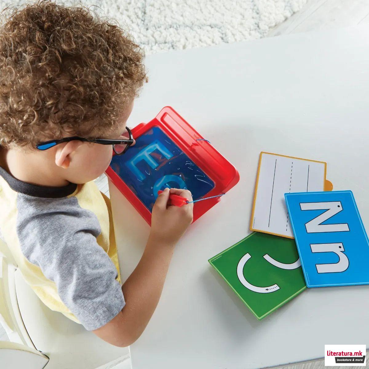 Пиши-бриши таблет за учење букви, Letter Tracing Sensory Pad 