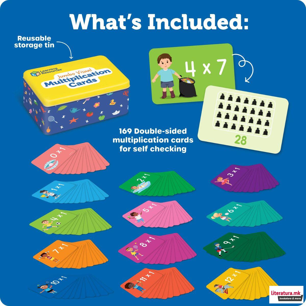 Картички за множење, Jumbo Multiplication Cards