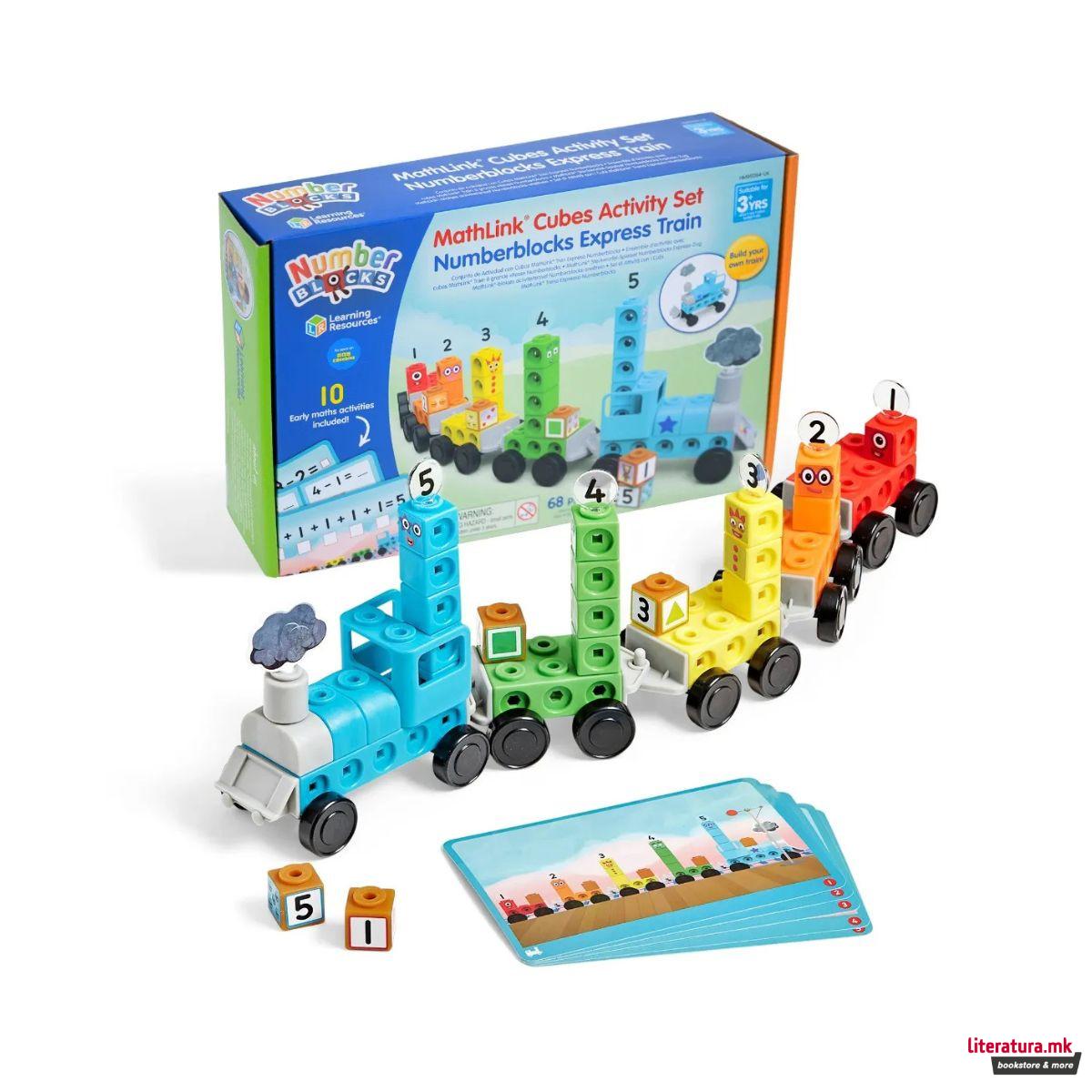 Сет за игра со математички коцки, MathLink® Cubes Numberblocks® Express Train 