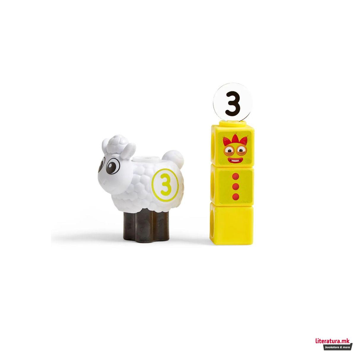 Сет за игра со математички коцки, MathLink® Cubes Numberblocks® Sheep Farm 