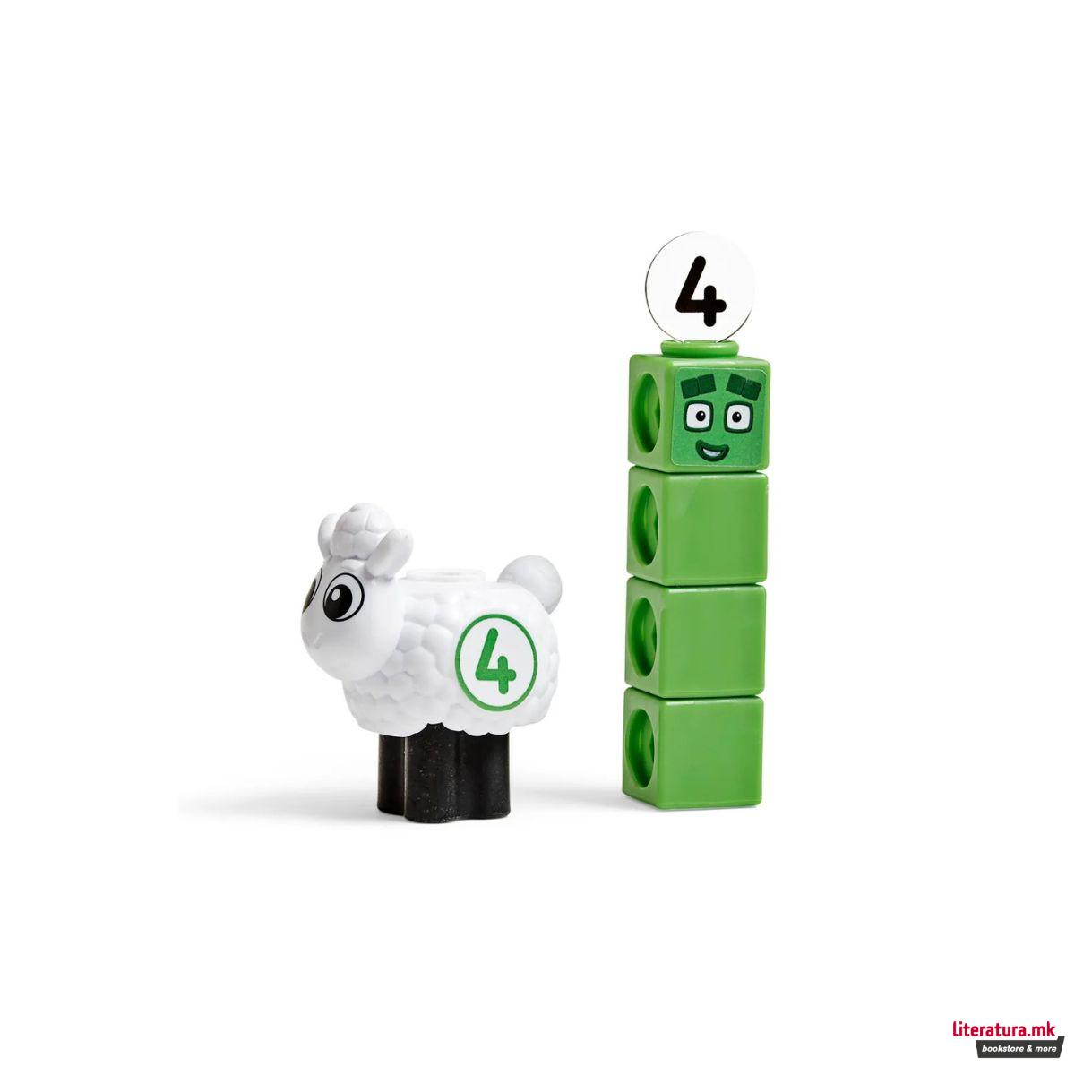 Сет за игра со математички коцки, MathLink® Cubes Numberblocks® Sheep Farm 