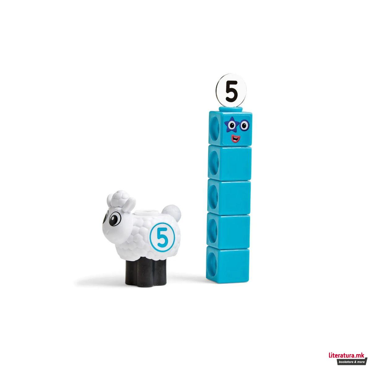 Сет за игра со математички коцки, MathLink® Cubes Numberblocks® Sheep Farm 