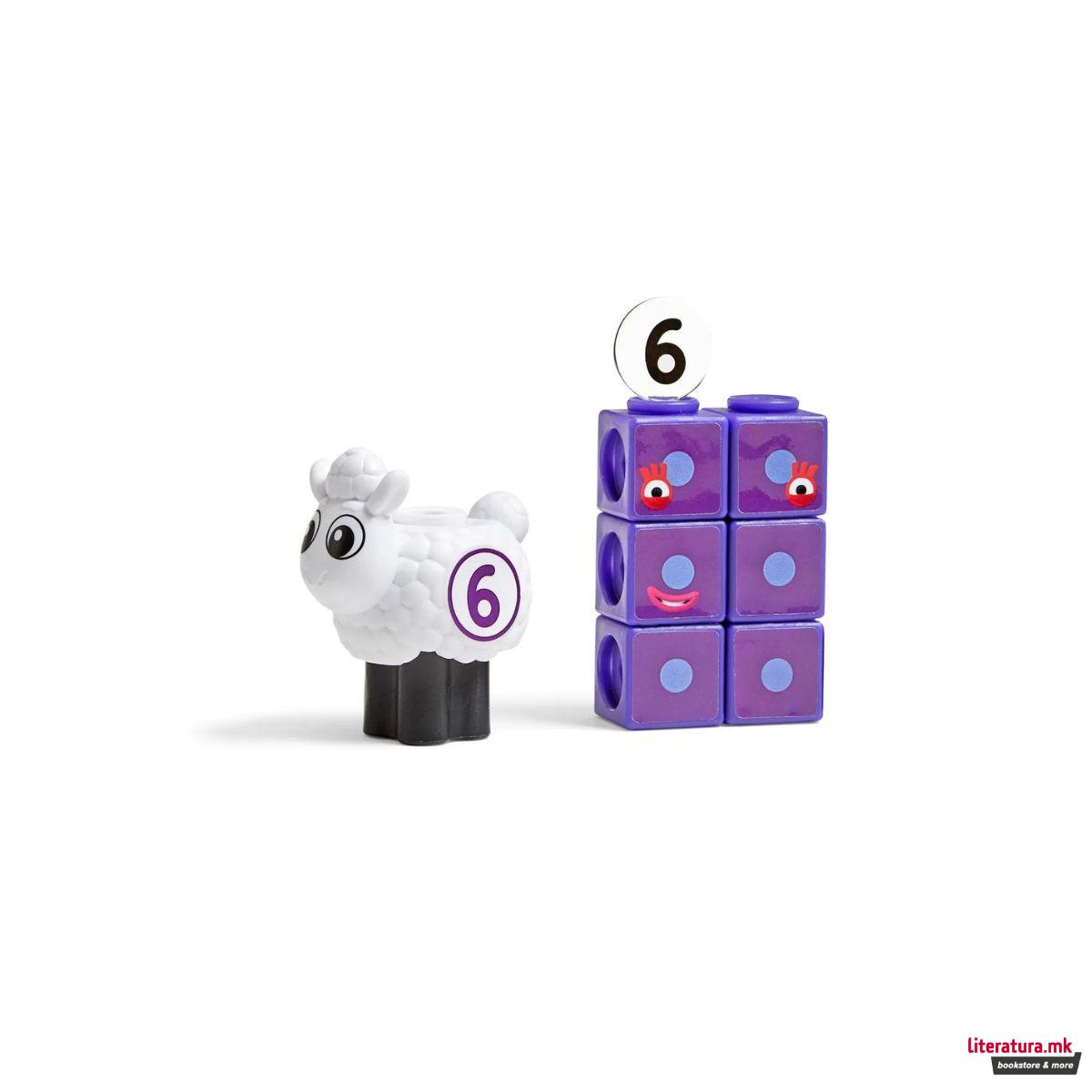 Сет за игра со математички коцки, MathLink® Cubes Numberblocks® Sheep Farm 