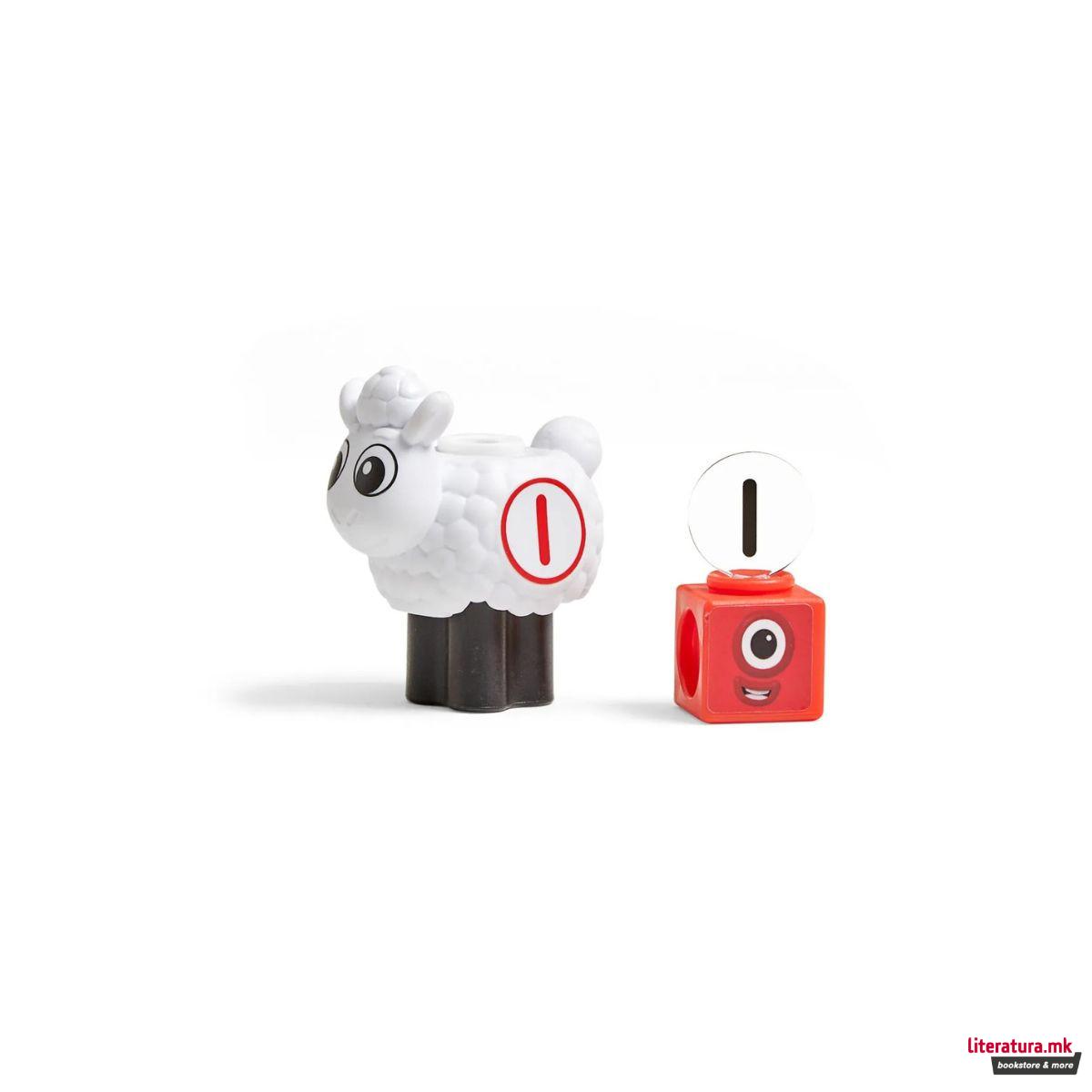 Сет за игра со математички коцки, MathLink® Cubes Numberblocks® Sheep Farm 