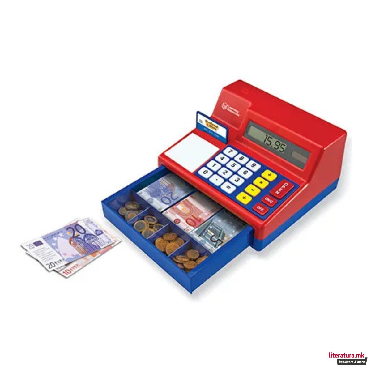 Сет за игра, Pretend & Play® Calculator Cash Register with Euro Money 