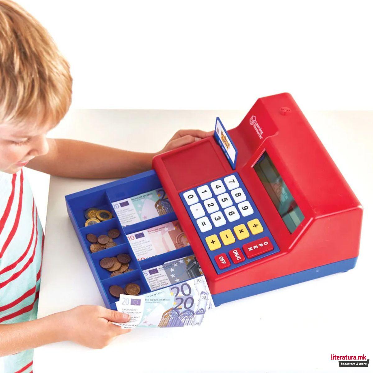 Сет за игра, Pretend & Play® Calculator Cash Register with Euro Money 