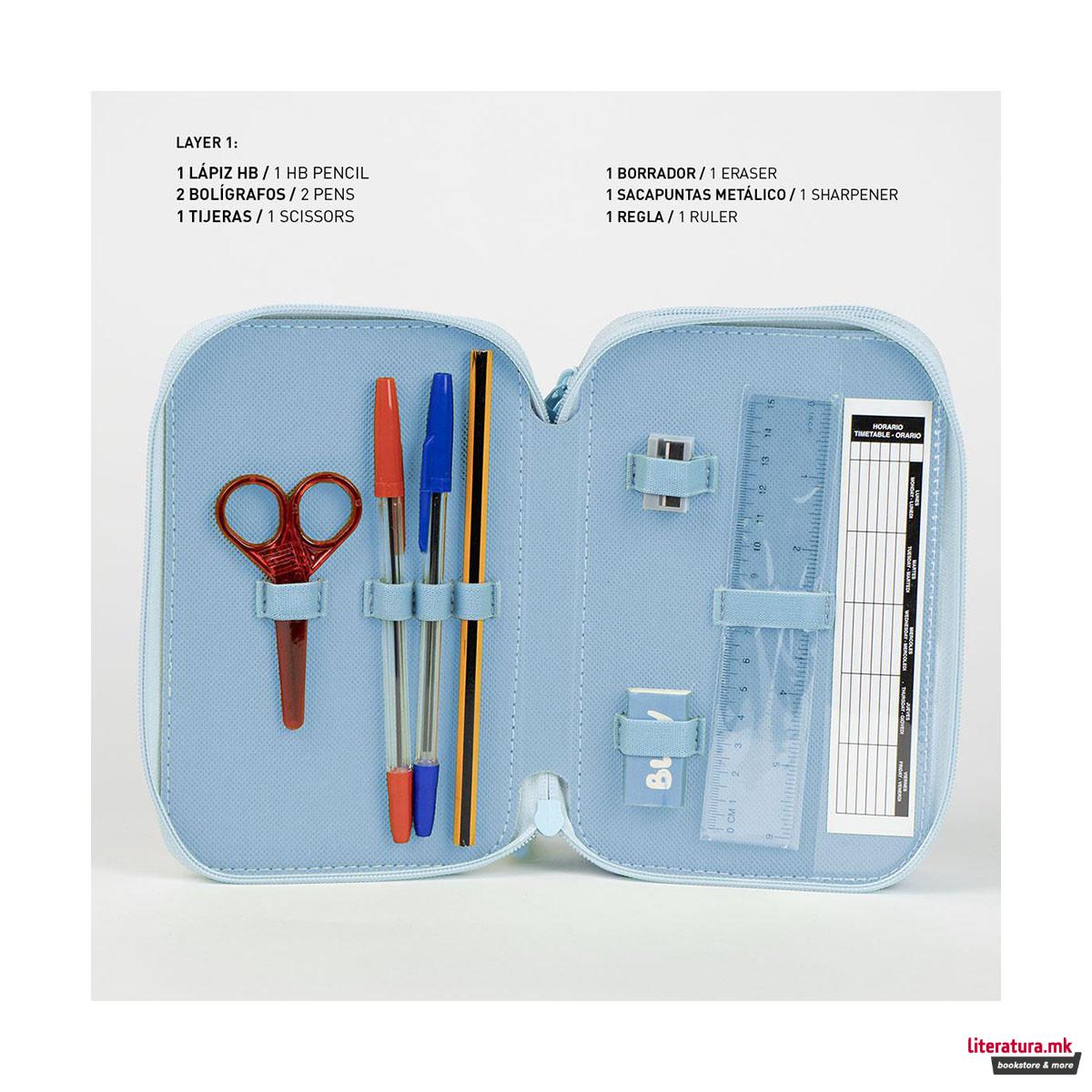 Несесер за моливи - полн, Bluey 