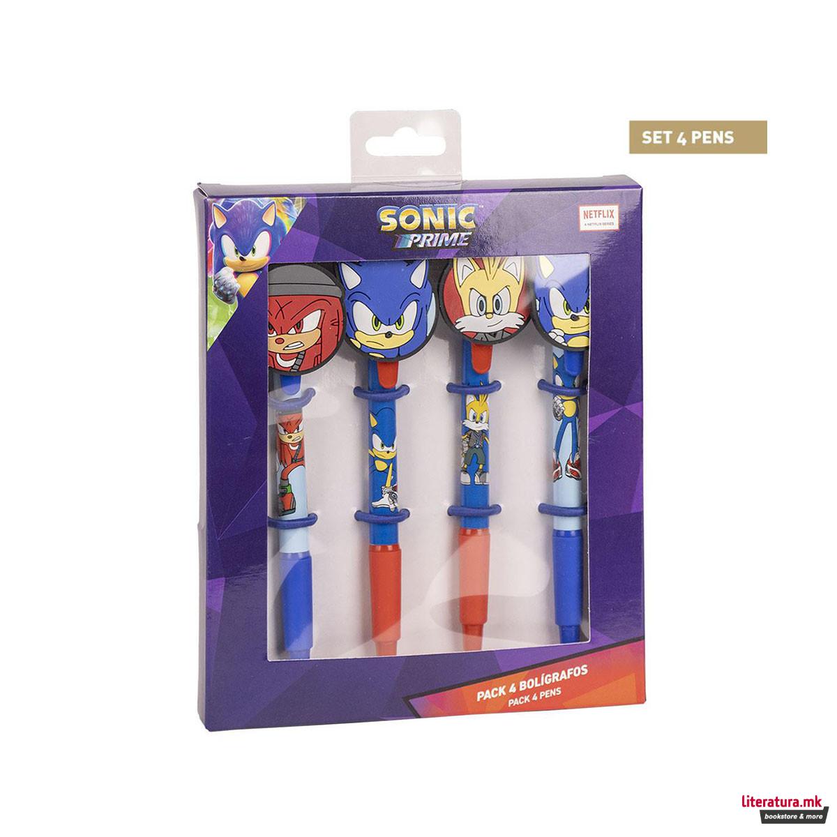 Сет од 4 пенкала, Sonic Prime 