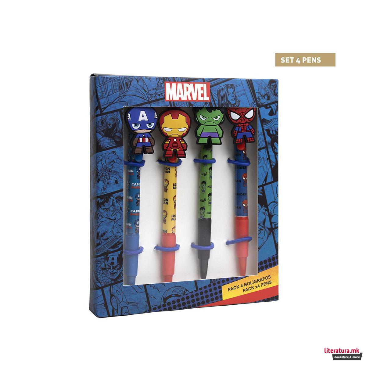 Сет од 4 пенкала, Marvel: Avengers 