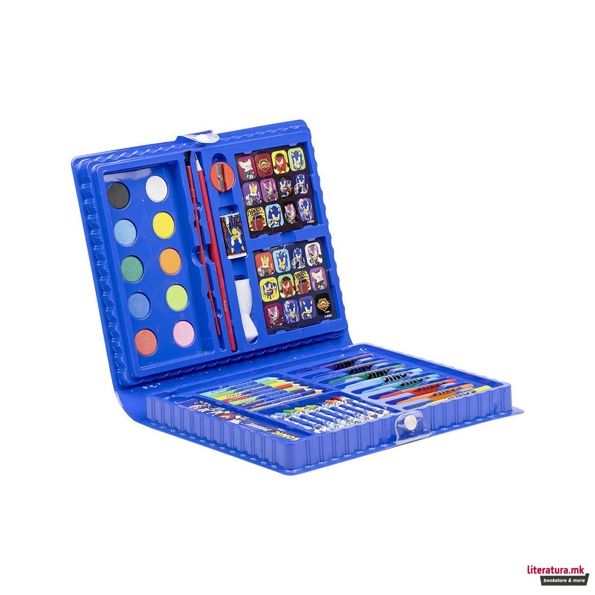 Сет за цртање и боење - куферче, Sonic Prime 