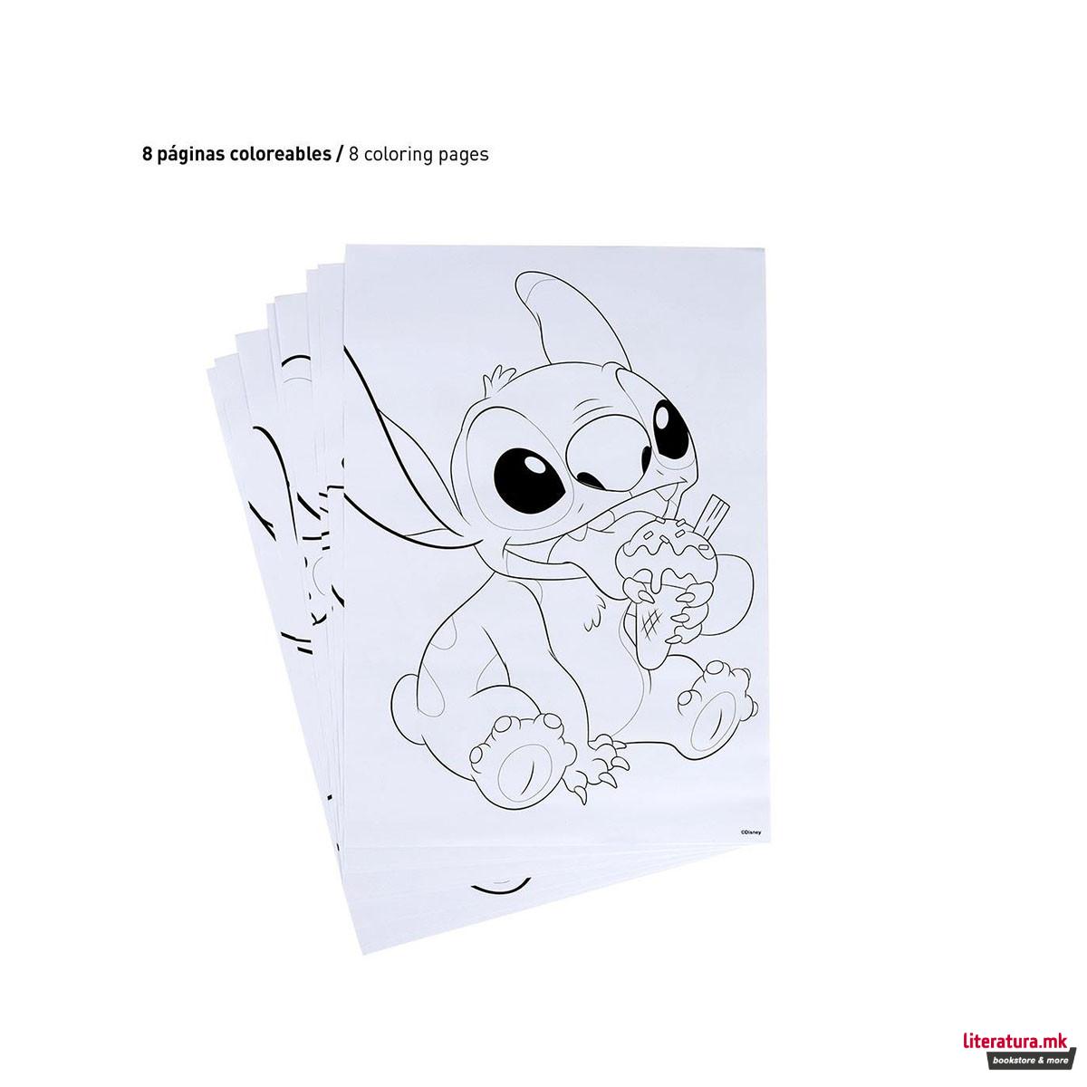 Сет за цртање и боење - кутија, Disney: Stitch 