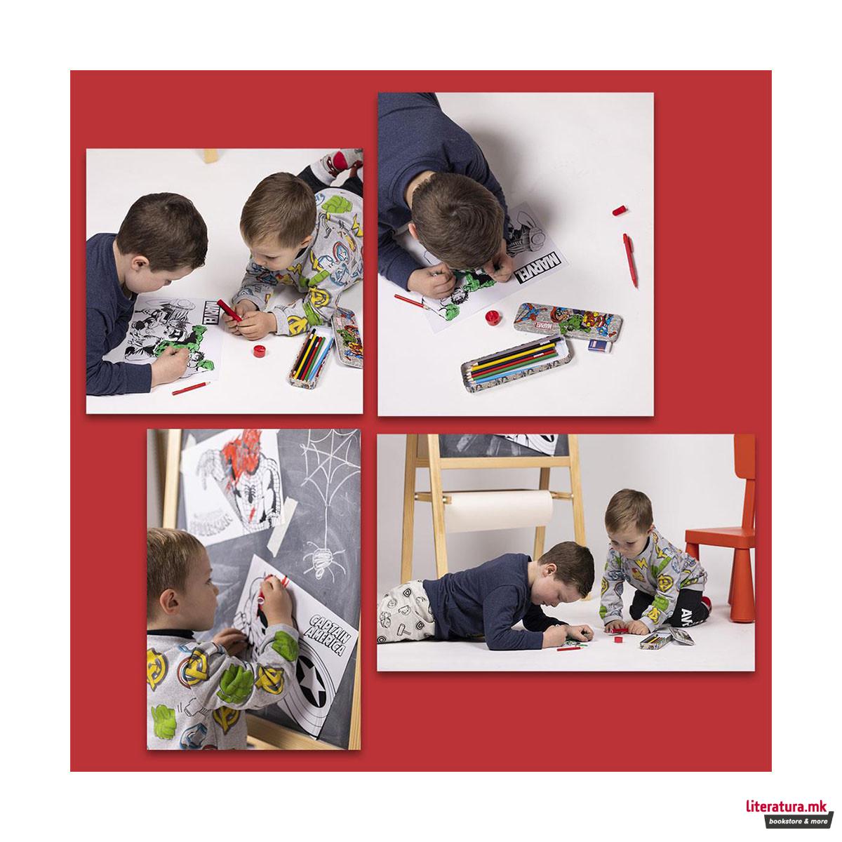 Сет за цртање и боење - кутија, Marvel: Avengers 