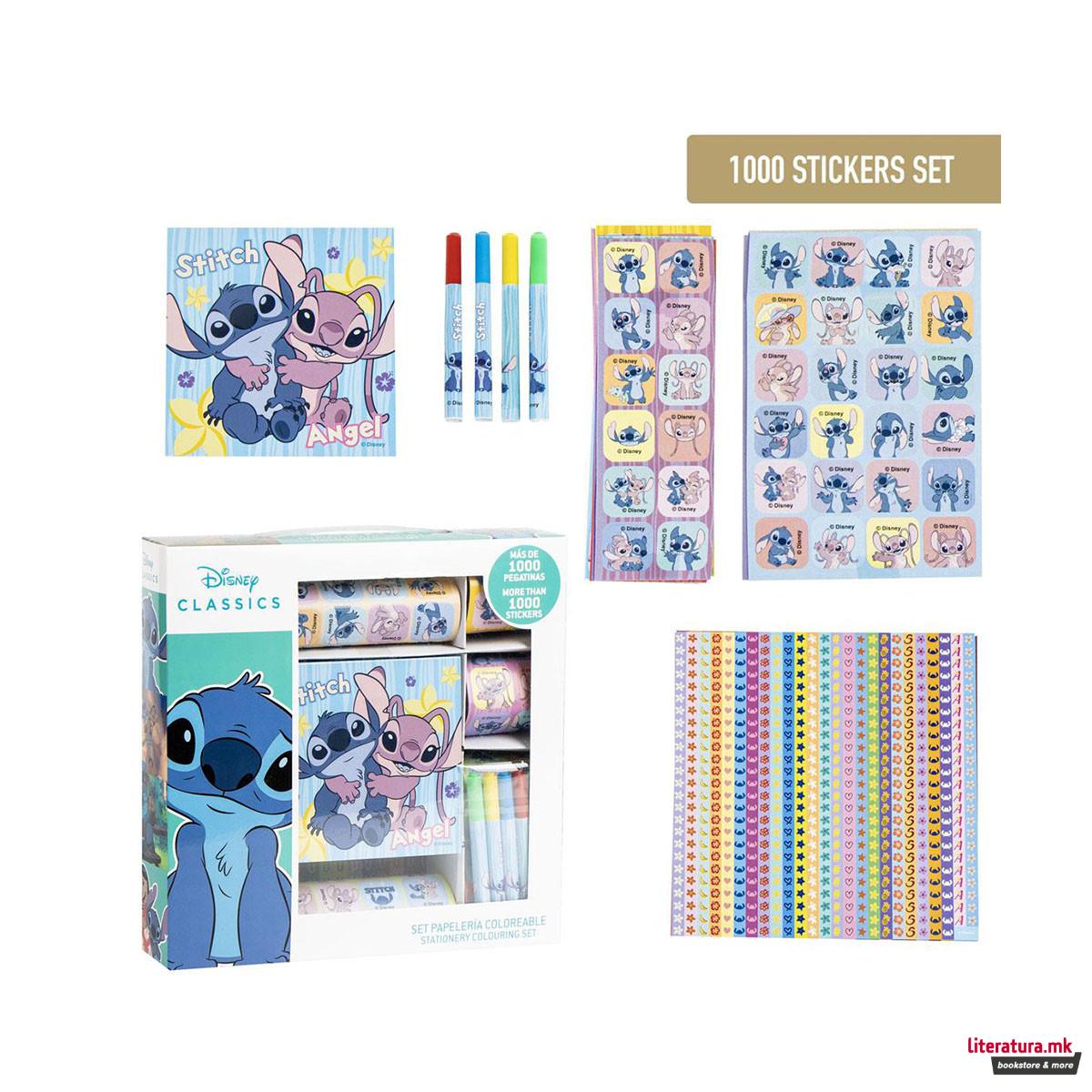 Сет од 1000 стикери, Disney Stitch 
