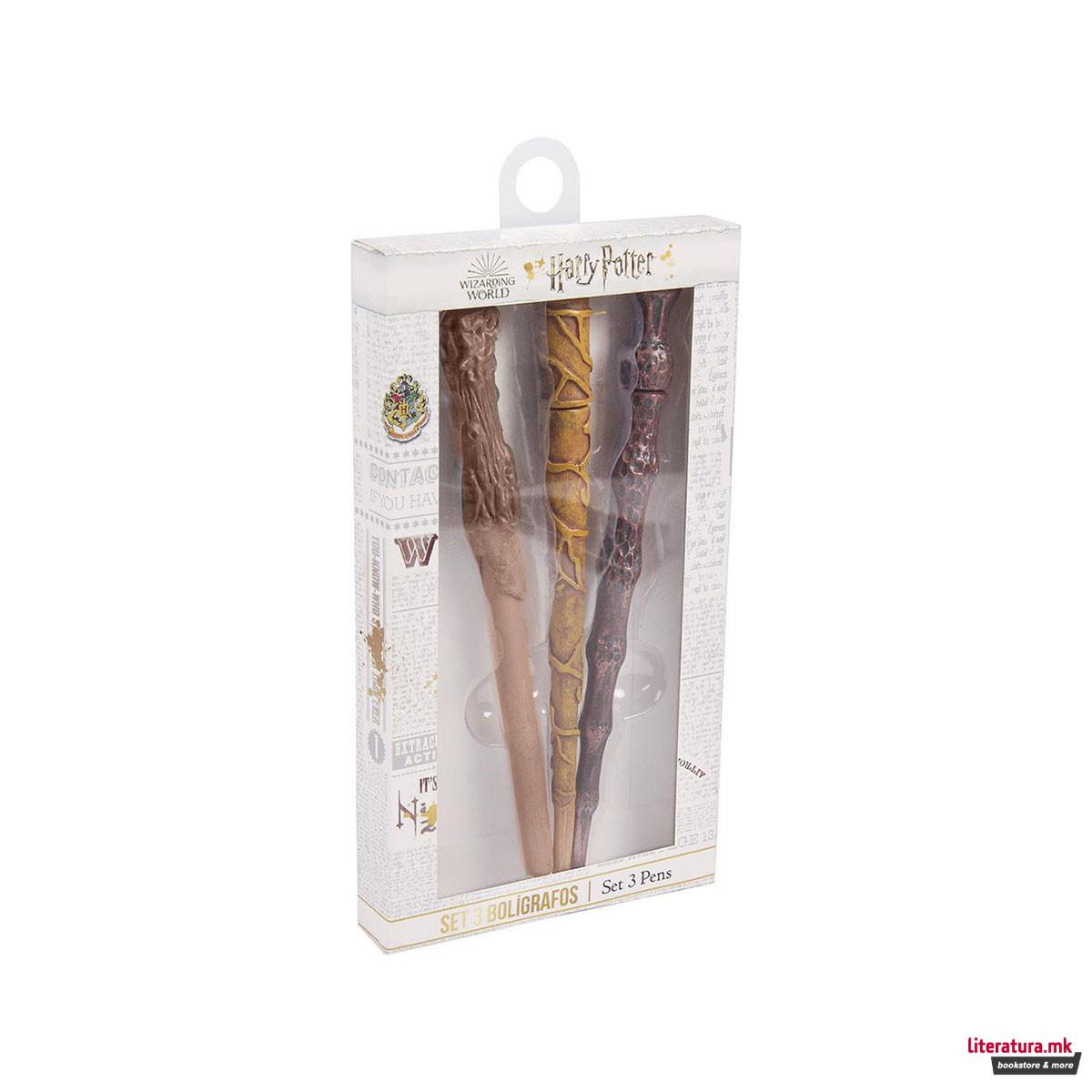 Сет од 3 пенкала - стапчиња, Harry Potter 