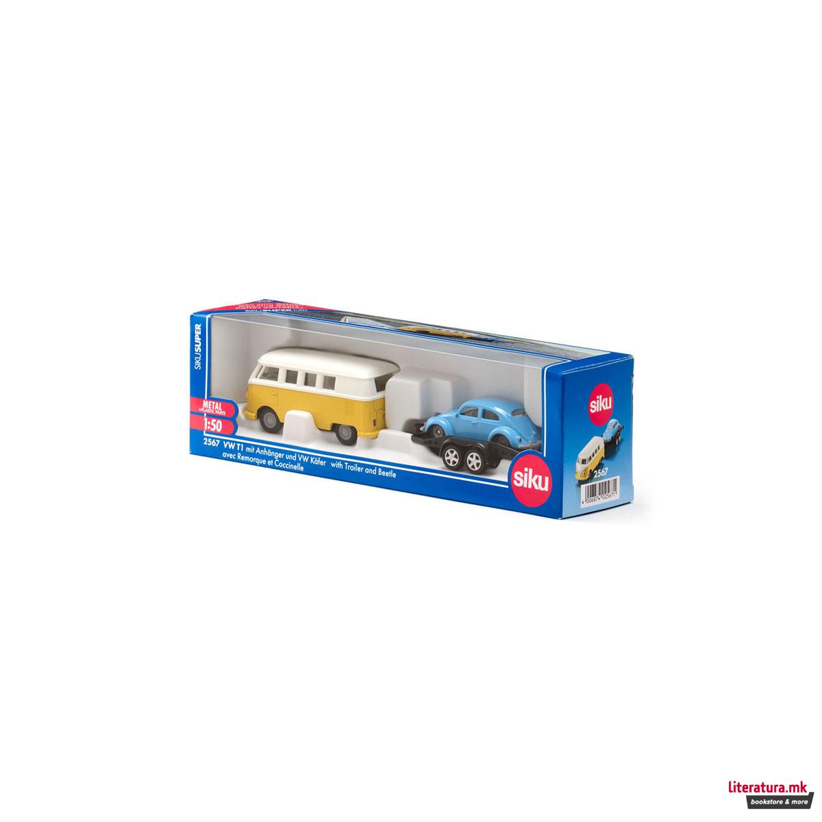 Фигура,  VW T1 w/Trailer and VW Beetle 